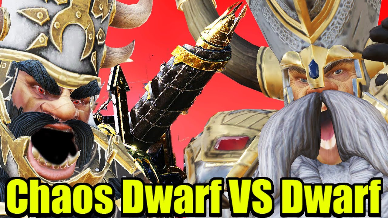 Chaos Dwarf Artillery VS Dwarf Artillery
