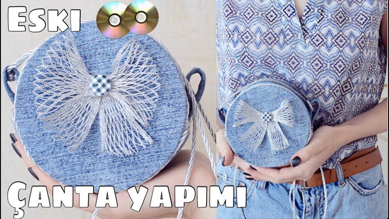Eski CD'lerden Dikişsiz Çanta! | Kendin Yap | Geri Dönüşüm Projesi