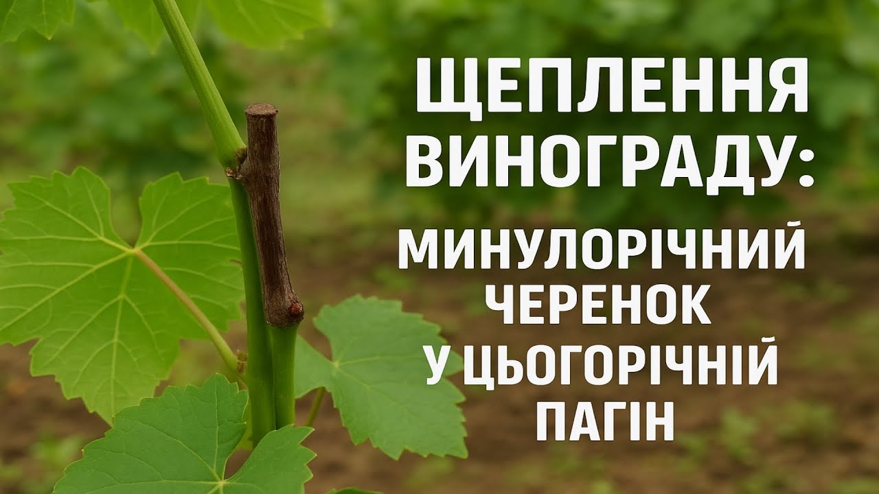 Мій найкращий спосіб щеплення винограду — ділюсь досвідом