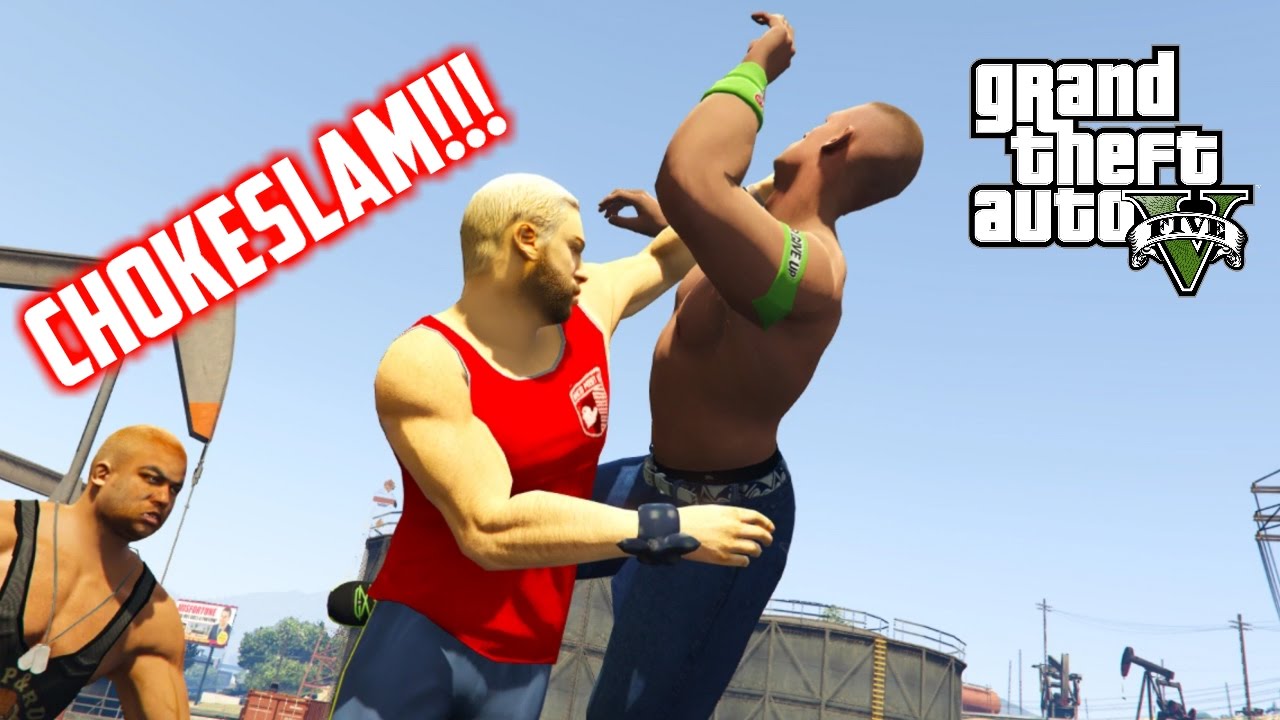 GTA 5 WRESTLING LIKE IN WWE #10 (RKO, Powerbomb, Spear, and more!)