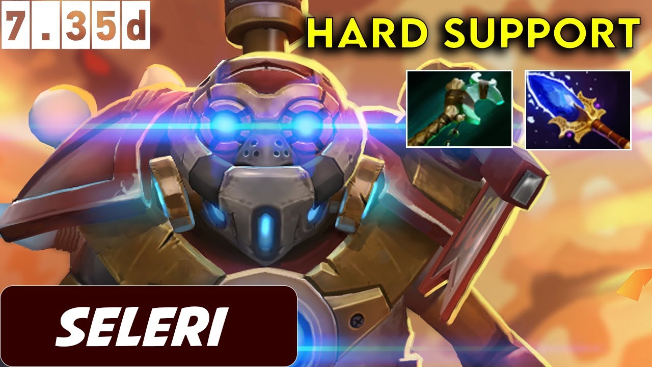 Селери Клокверк, хард-саппорт — Dota 2, патч 7.35d, геймплей в паблике.