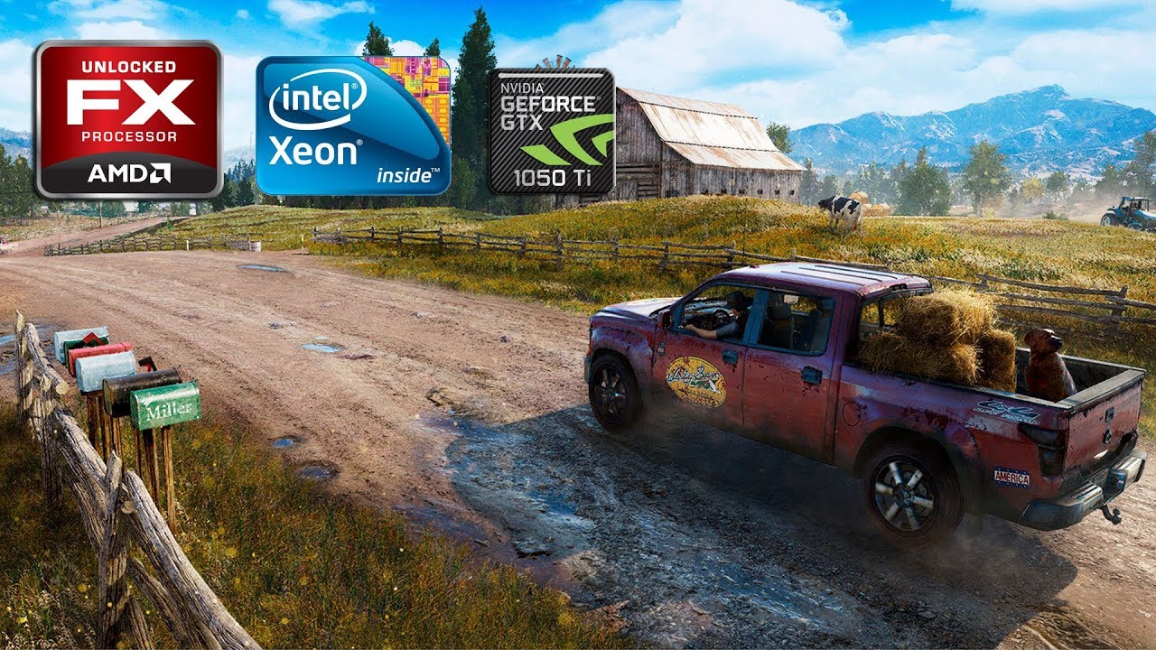 Far Cry 5 | AMD FX8320 VS i7-3770 | GTX 1050Ti | Benchmark and Gameplay #1