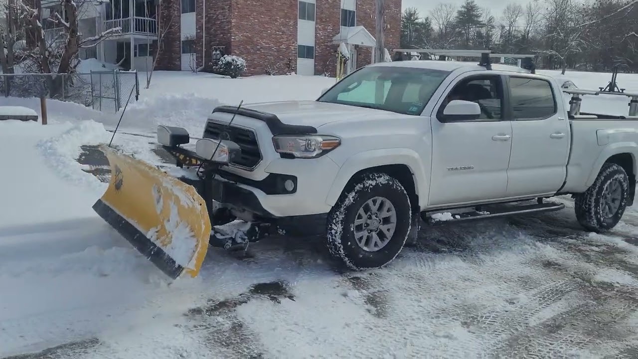 First time plowing in a Tacoma!