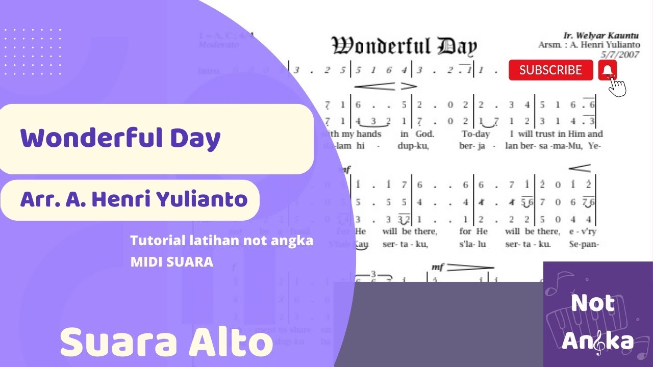 Wonderful Day - Suara Alto