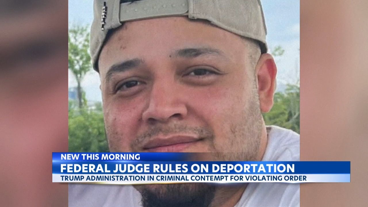 Federal judge holds Trump administration in contempt over deportation