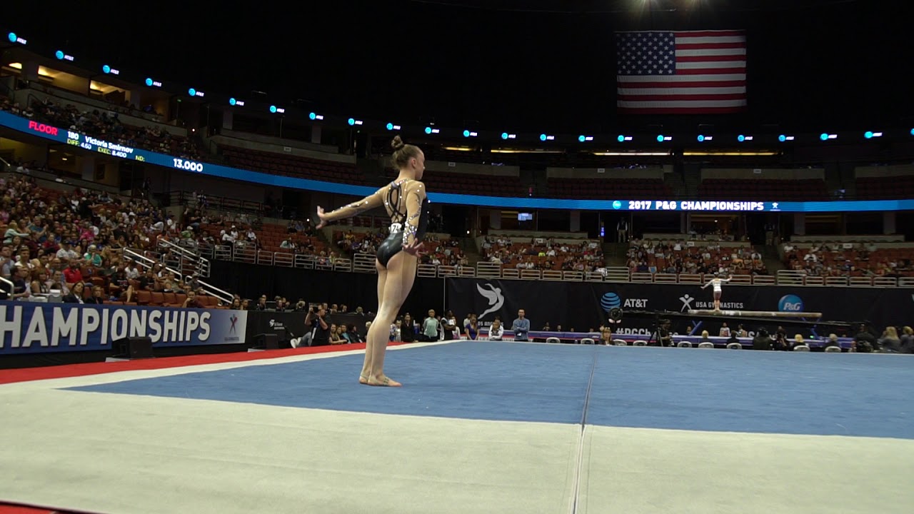 Maile O'Keefe - Floor Exercise - 2017 P&G Championships - Junior Women - Day 2