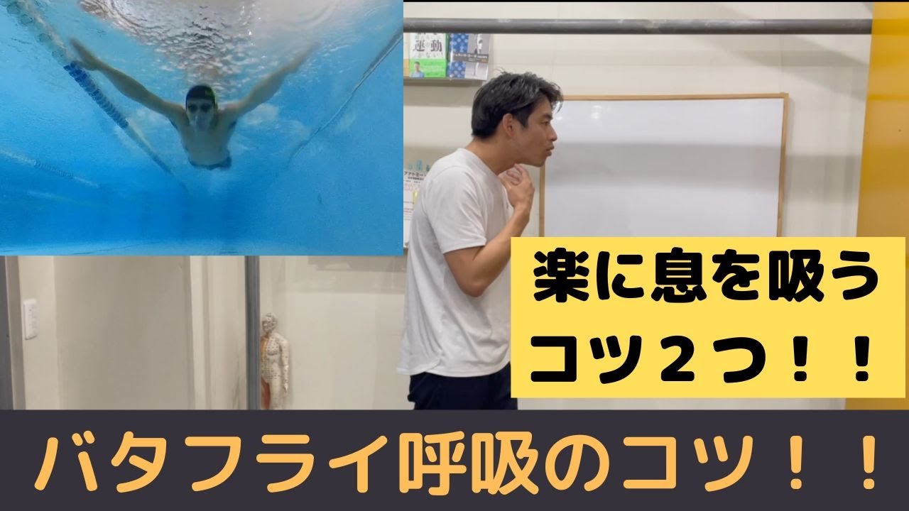 【9割の人が知らない】バタフライ呼吸を楽にする2つのコツ