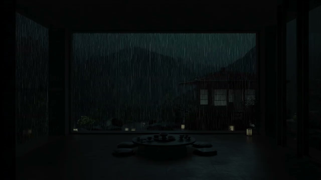 Gentle Midnight Rain Sounds 🌙 | Deep Sleep & Anxiety Relief Ambience