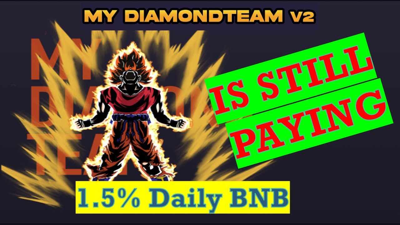 My DIamond Team V2 Is Still Paying | 1.5% Daily  Crypto BNB Miner | Passive Income Crypto Mining