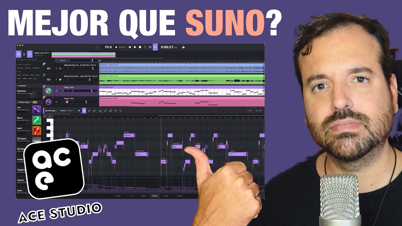 Esto NO lo hace SUNO: ACE Studio tu sintetizador VOCAL definitivo #acestudio #aimusic