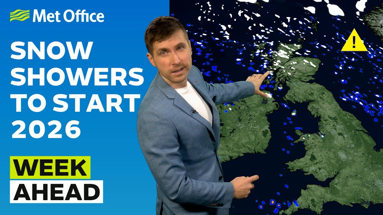 Week Ahead 29/12/2025 – Turning colder and wintry – Met Office weather forecast UK