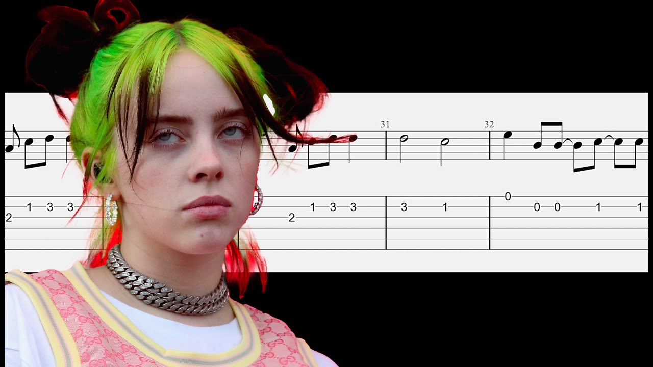 Billie Eilish - Billie Bossa Nova - Guitar Tabs Tutorial With Sheets