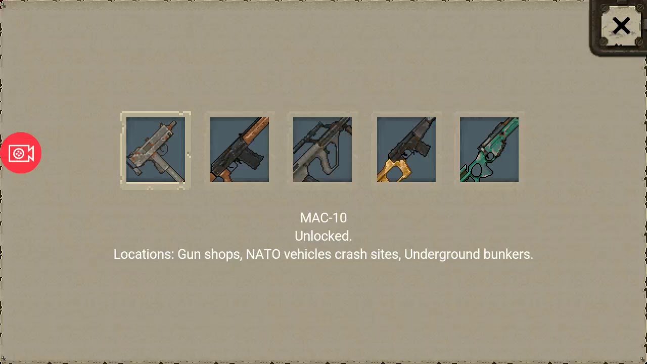 Mini DAYZ unlocked weapons