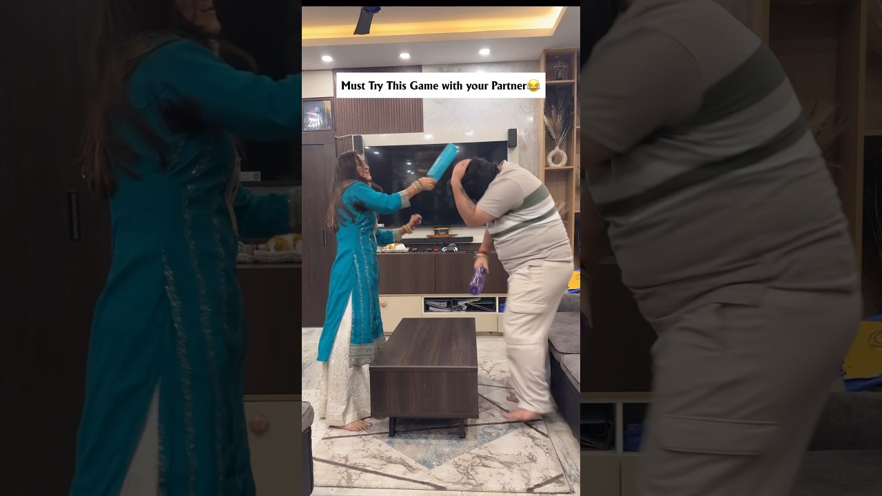 must try this game with your partner😂😂😂