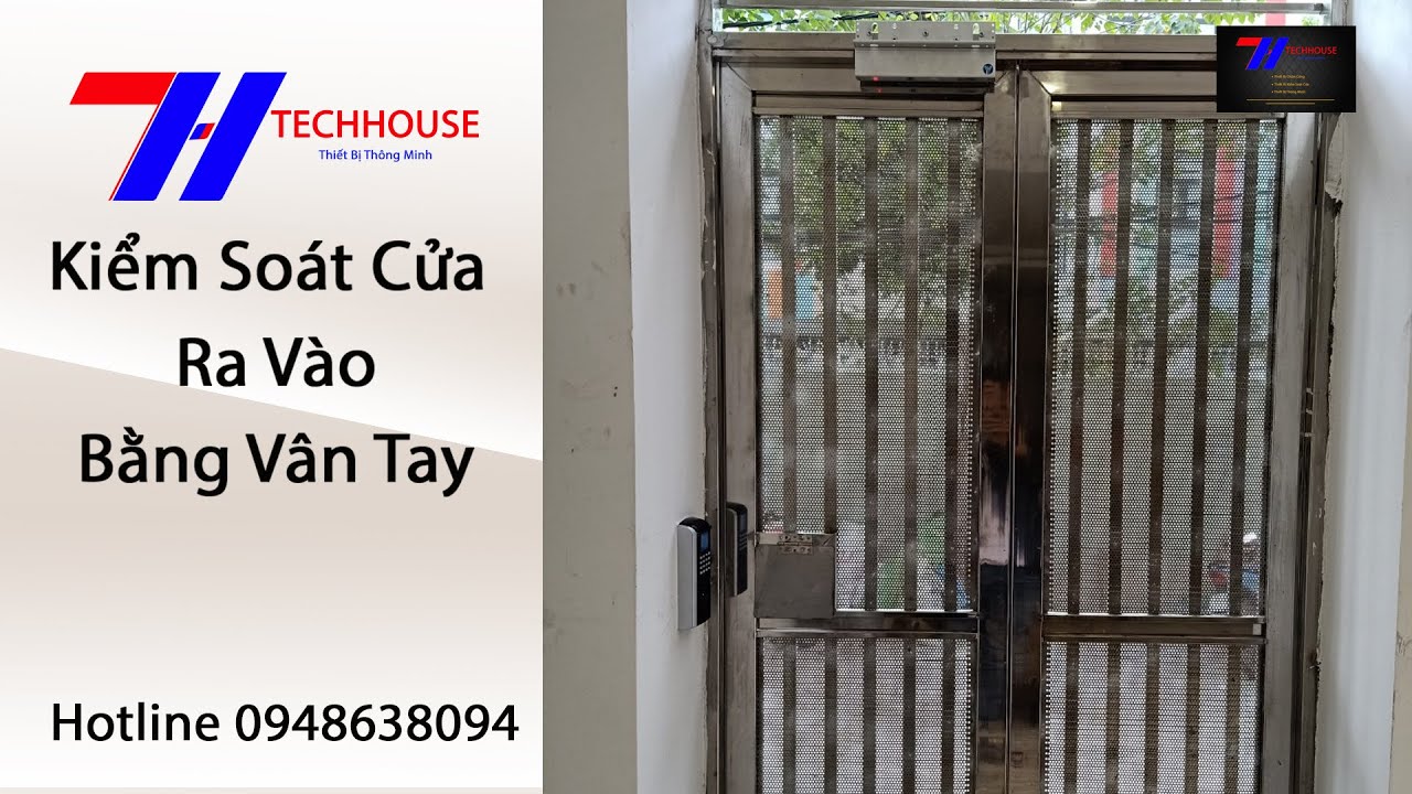 Hệ Thống Khóa Cửa Điện Bằng Vân Tay Cho Cổng Sắt Nhà Trọ Chung Cư Mini