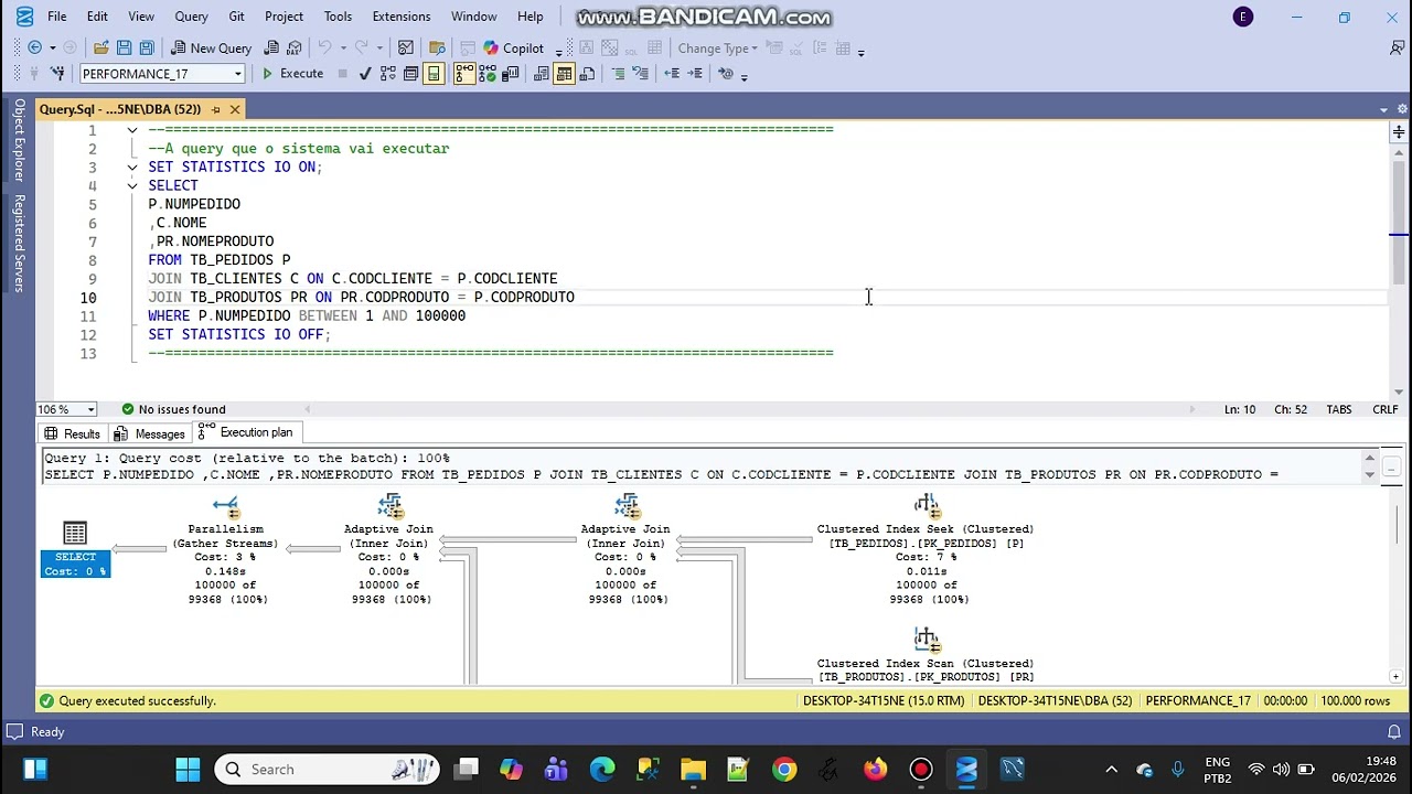 Alerta sobre o custo do paralelismo no SQL Server.