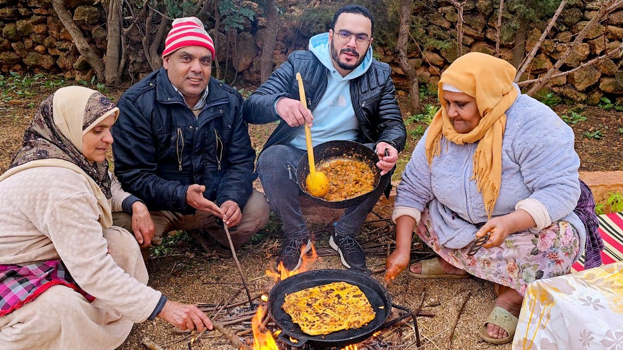 الشيخات عفا عليهم الله 🤣 خبزة معمرة بطريقة لالة دريسية
