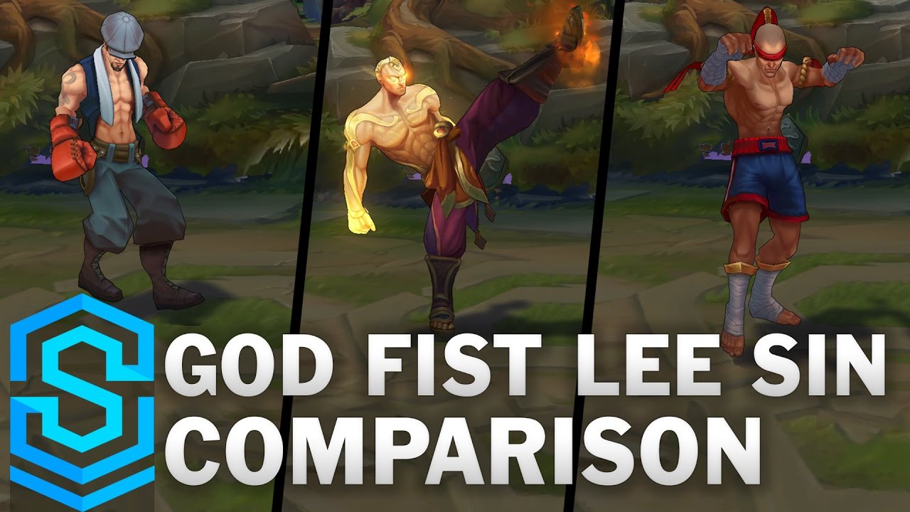God Fist Lee Sin VS All Previous Skins | Skin Comparison