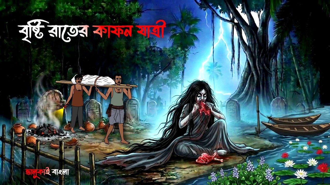 বৃষ্টি রাতের কাফন যাত্রী | Bangla Bhuter Cartoon | Vuter Cartoon | Bhuter Golpo | Bhoutik Story