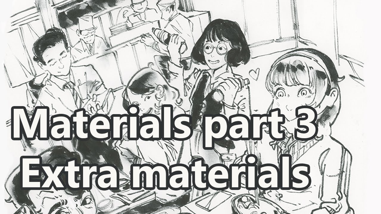Drawing Materials Part 3 – Extra Brush Pens & Copic Markers for Manga Drawing