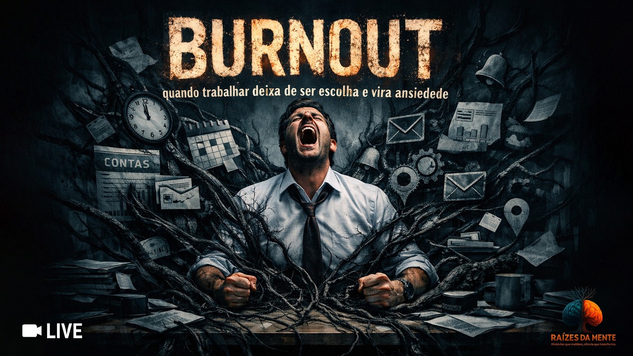 BURNOUT – Quando Trabalhar Deixa de Ser Escolha e Vira Sobrevivência | RAÍZES DA MENTE – Ep. 4