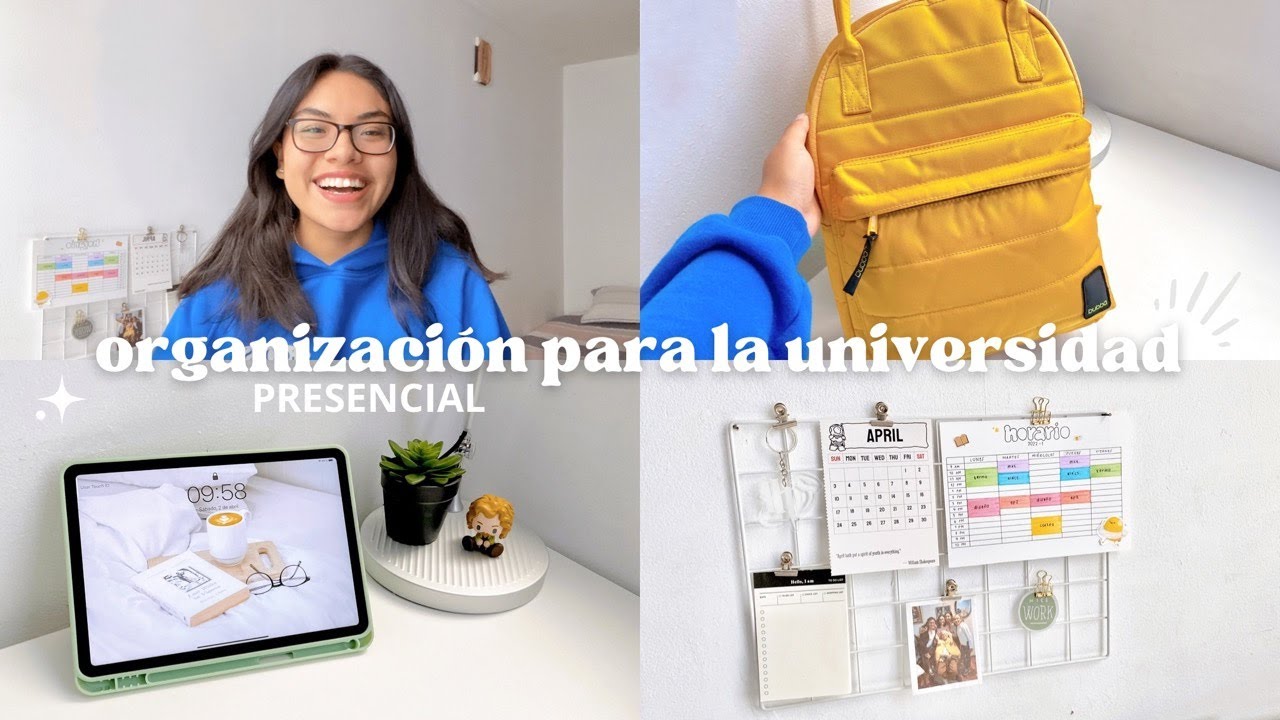 organización para la universidad PRESENCIAL 🥹📚 | Funstudygram