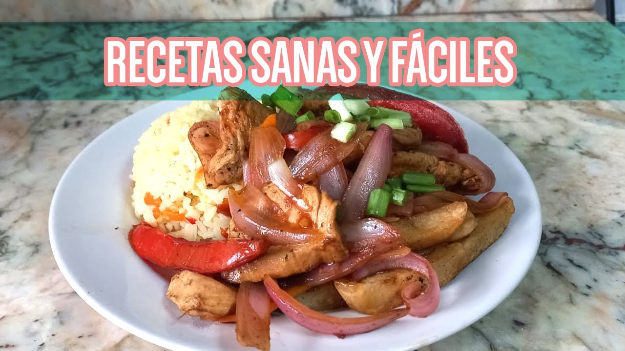 Saltado de pollo. Rápido, fácil y saludable. Nivel principiante