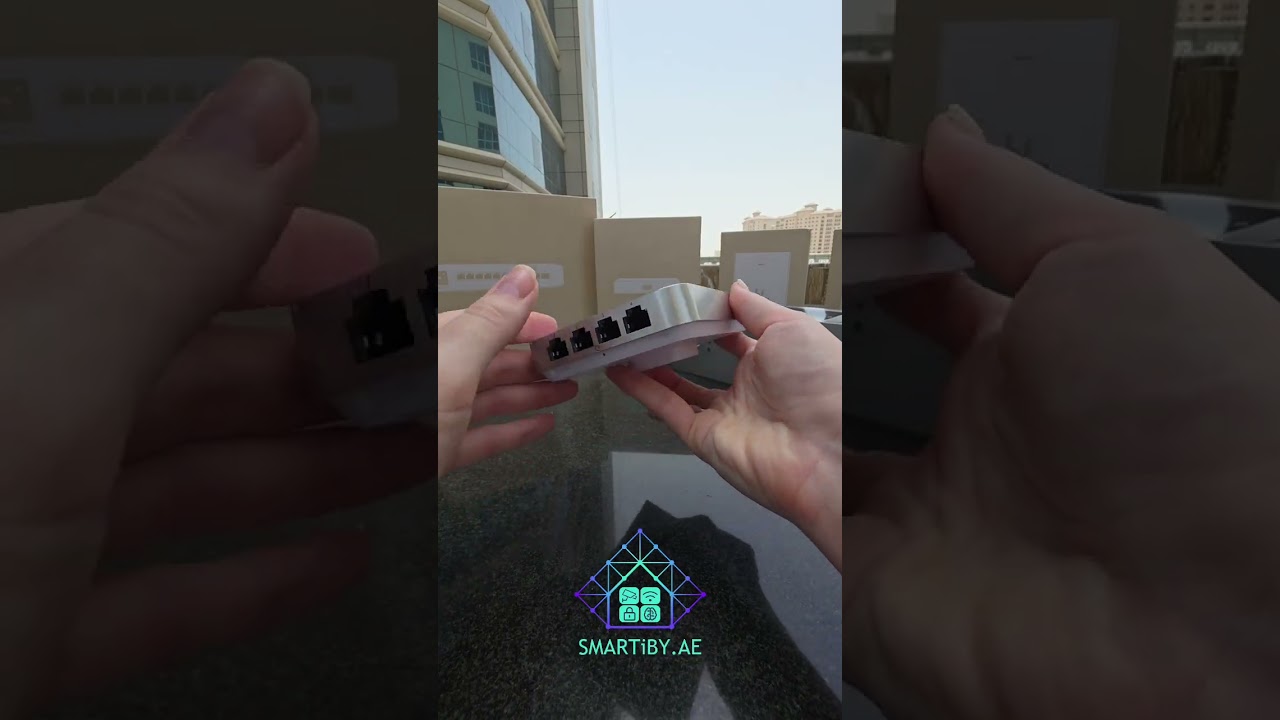 Ubiquiti U6 In-Wall Unboxing 🚀 Hidden Wi-Fi 6 Wall AP + PoE Switch | www.smartiby.ae