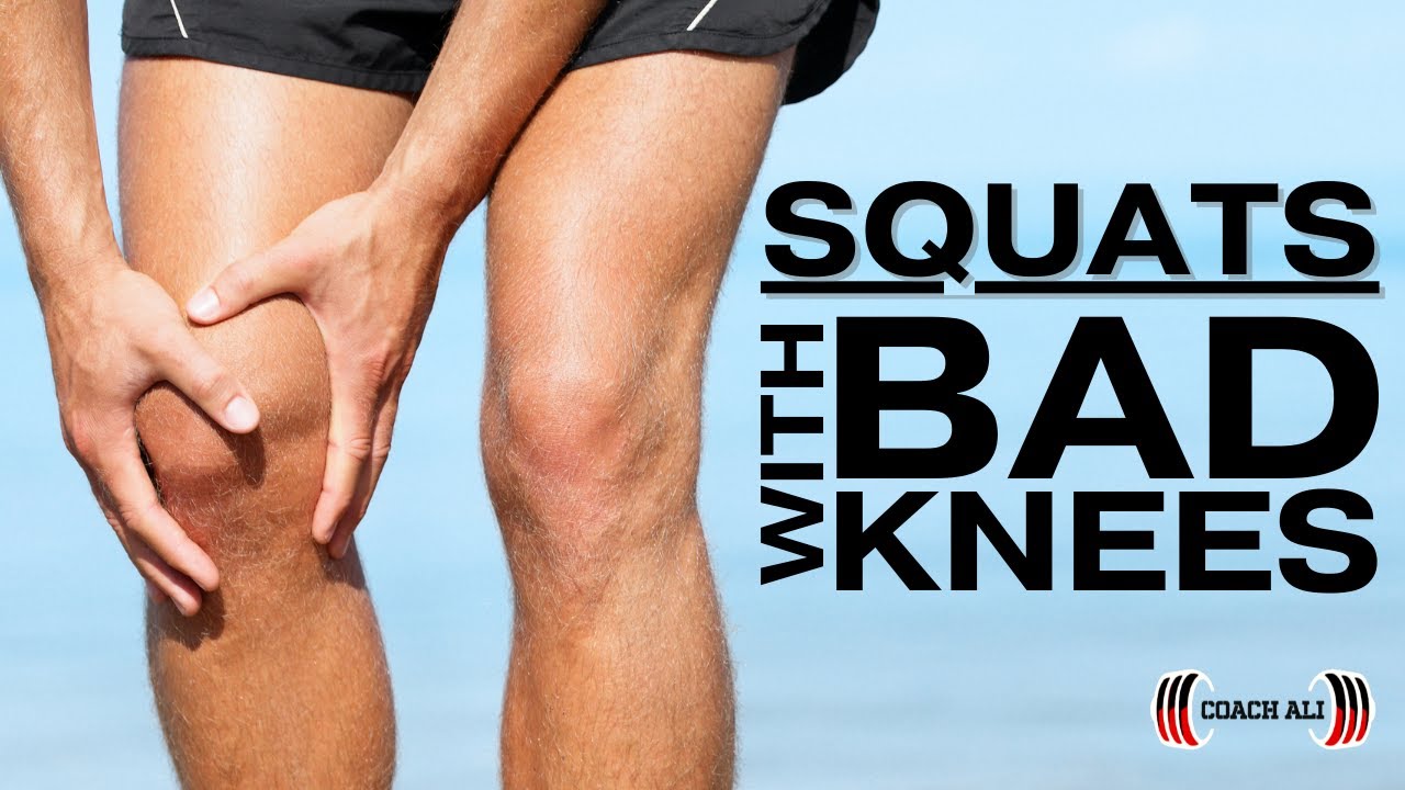 Squatting with BAD KNEES, How to Squat with injured knees - Explained by Coach Ali