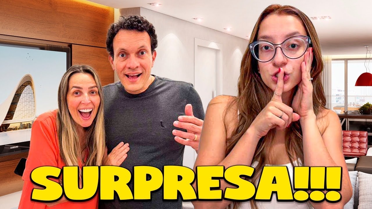 MEUS PAIS VOLTARAM PARA CASA E FIZEMOS UMA SURPRESA PRA ELES 
