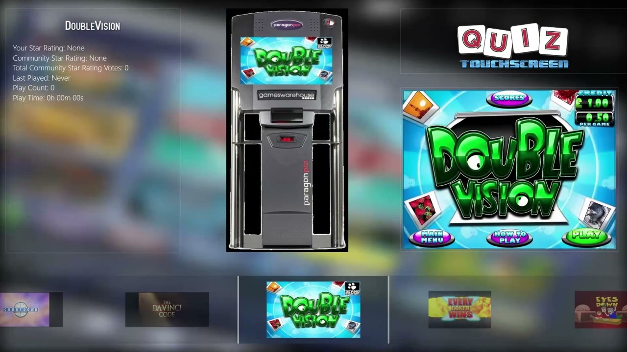 Quiz Machines - Touchscreen & Mouse Play - BigBox Frontend