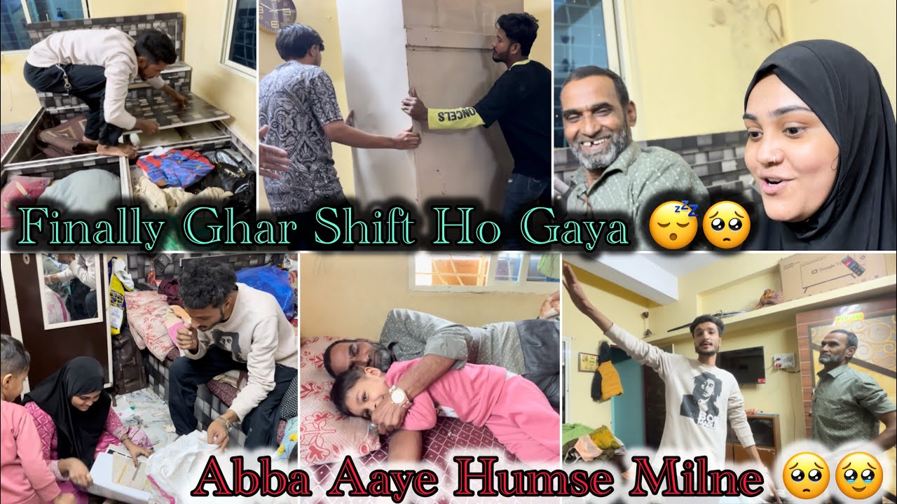 Finally Pura Ghar Shift Ho Gaya 😴🥹 || Abba Aaye Humse Milne 🥺 || Home Shifting Vlog | Mushab Vlog
