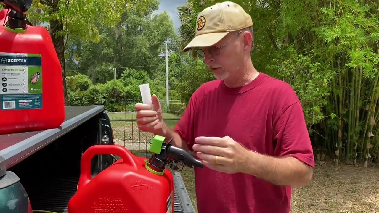 Scepter Gas Can, Remove Inner Sleeve.