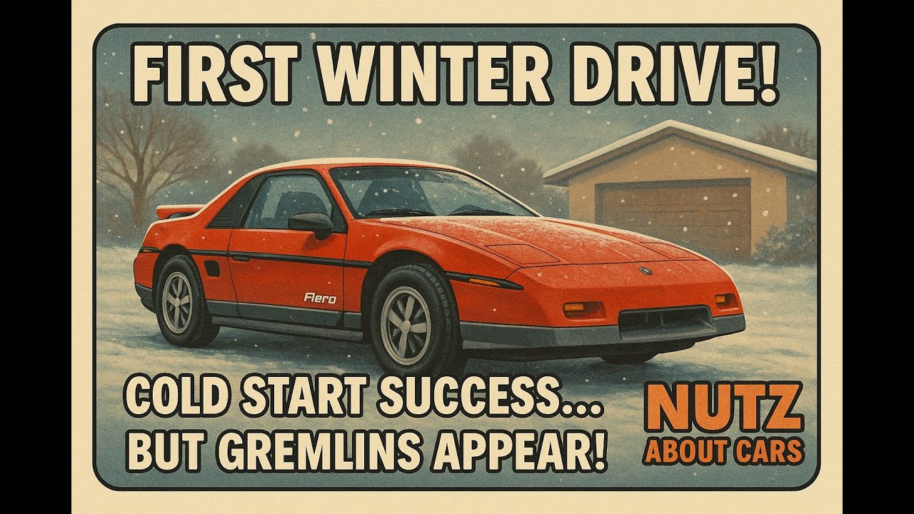 1986 Pontiac Fiero Winter Revival! Cold Start,  Drive & Surprise Electrical Gremlins