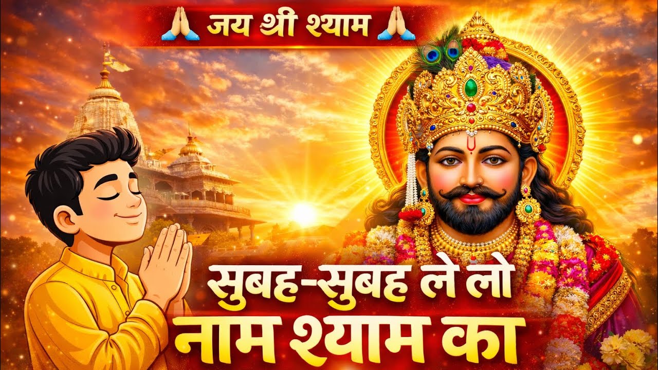 सुबह-सुबह ले लो नाम श्याम का 🙏 जो भी लेगा नाम बनेगा काम | Khatu Shyam Bhaja