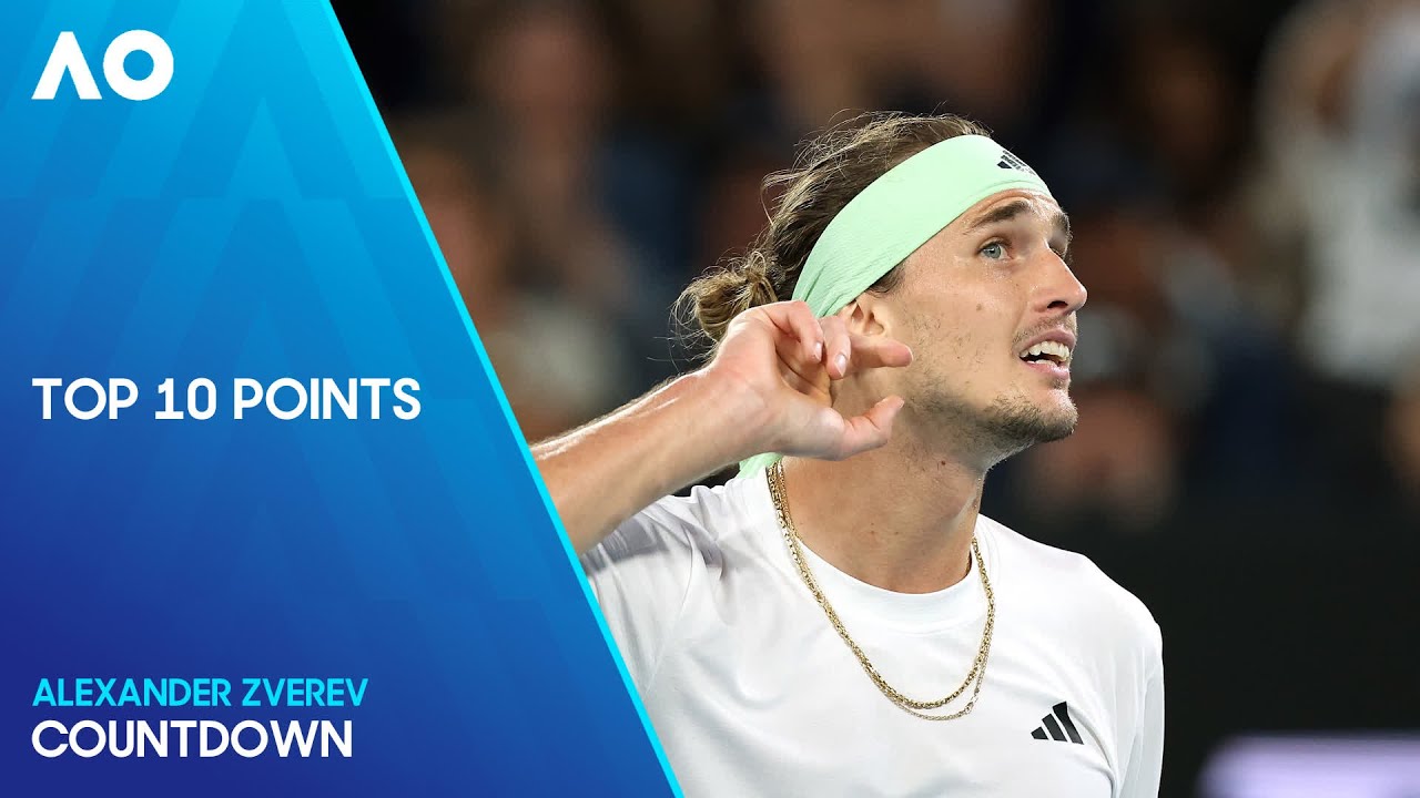 Alexander Zverev Top 10 Points | Australian Open 2024