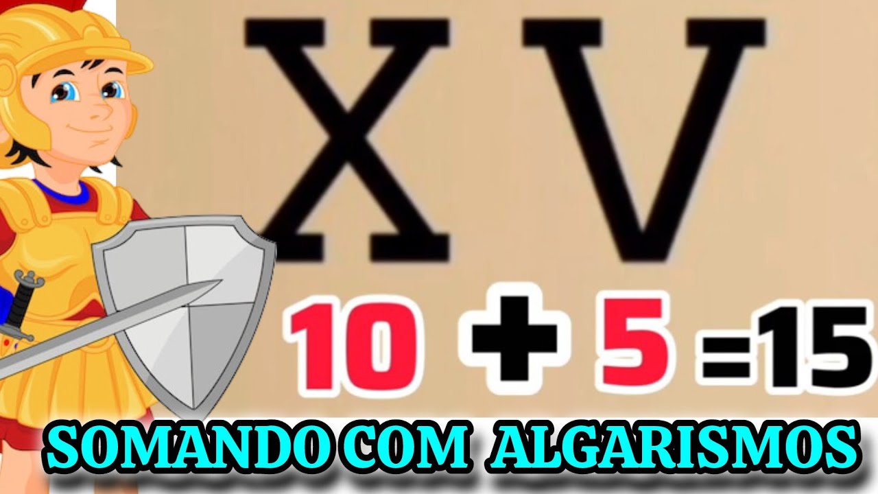 SOMANDO COM ALGARISMOS ROMANOS 🔢⚔️ | APRENDA FÁCIL!