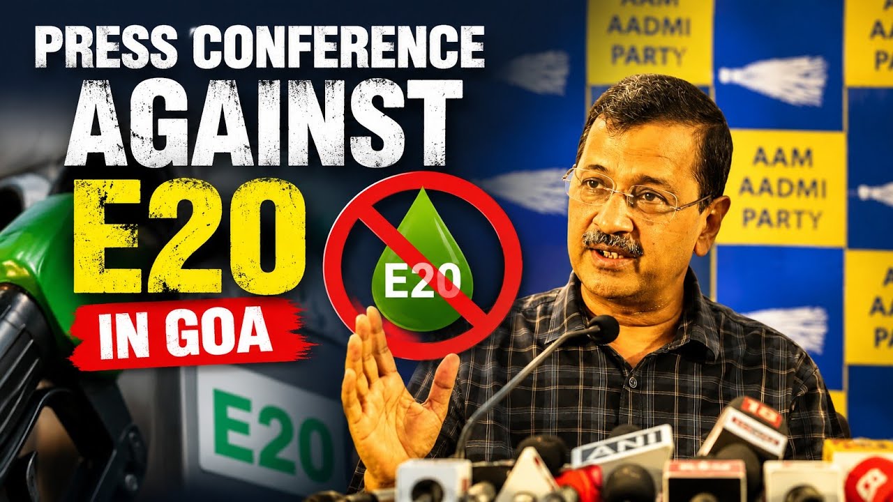 Press Conference Against Forced E20 Petrol | Arvind Kejriwal | Goa 