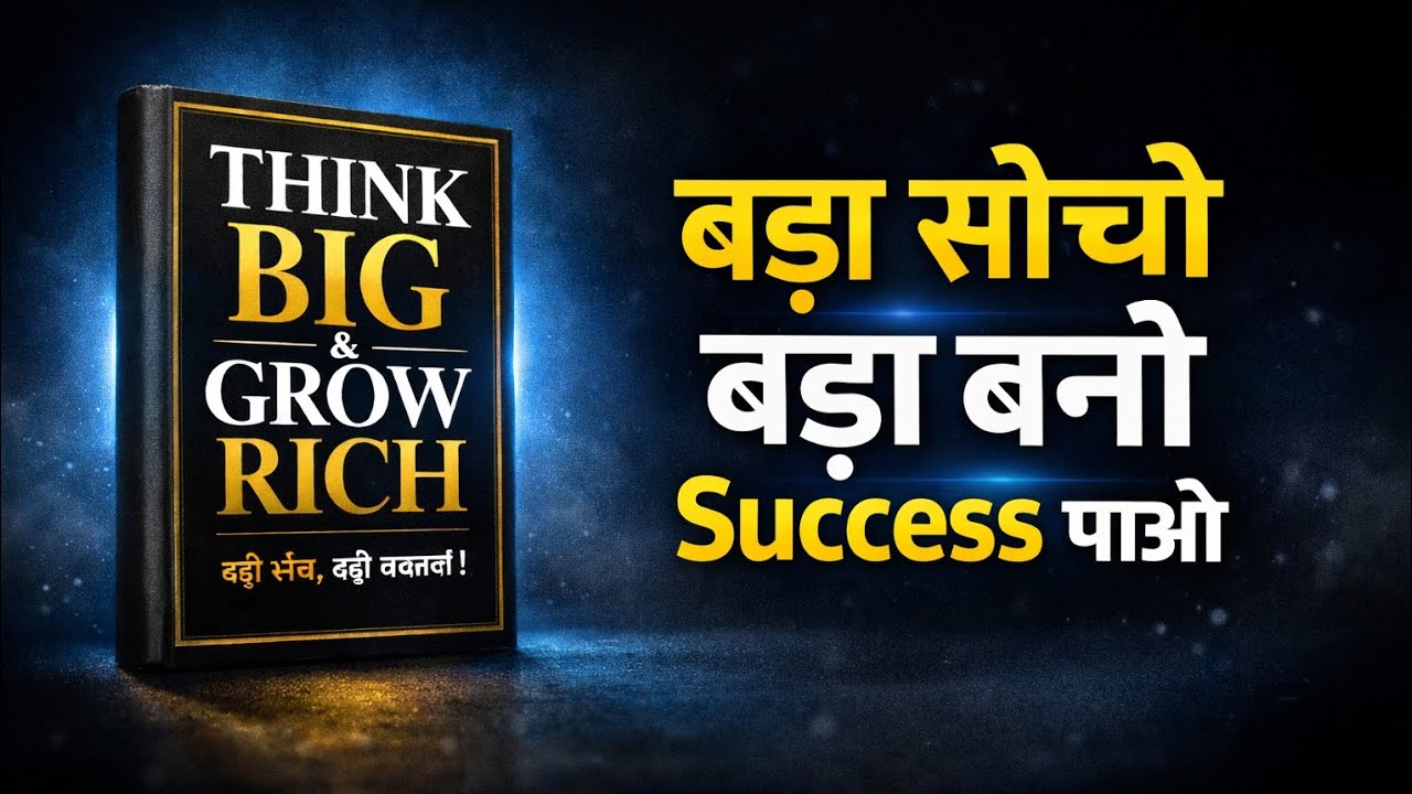 Think Big & Grow Rich | बड़ा सोचो, बड़ा बनो, Success पाओ | Powerful Book Summary in Hindi