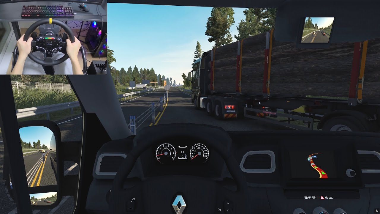 Renault Master 2020┃Euro Truck Simulator 2 ┃MOZA R5 steering wheel