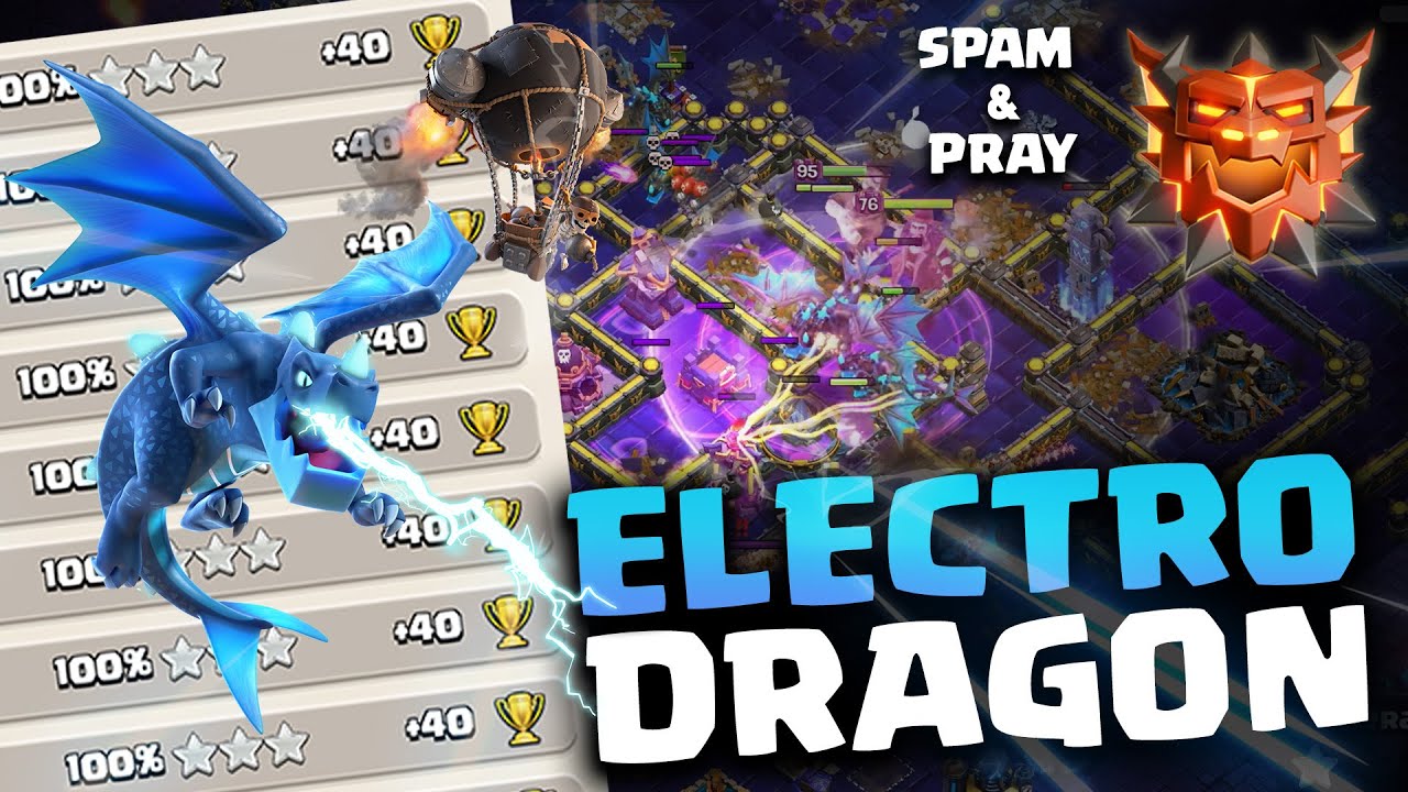 BEST Electro Dragon Attack Strategy TH18 in Legend League  | Clash of Clans