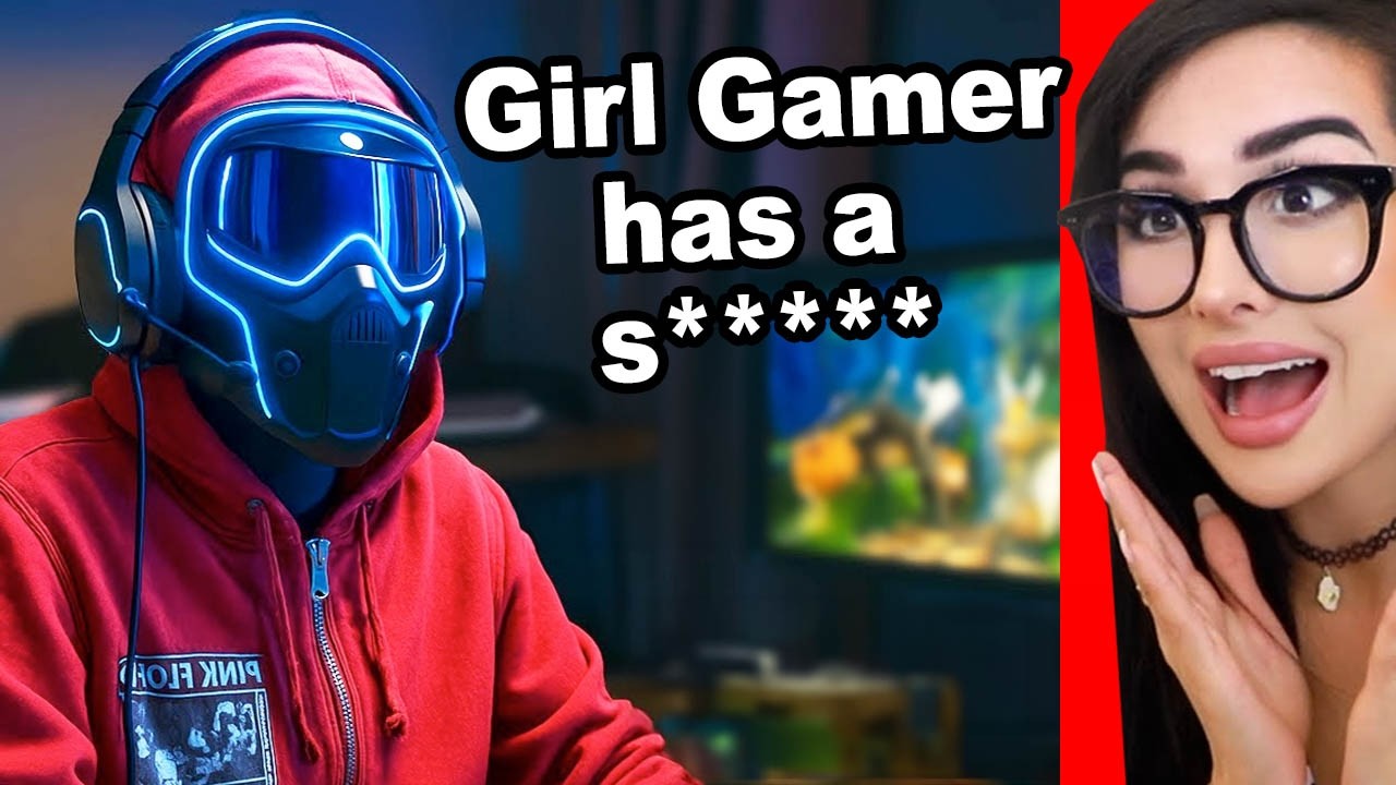 MASKED Girl gamer has a huge secret