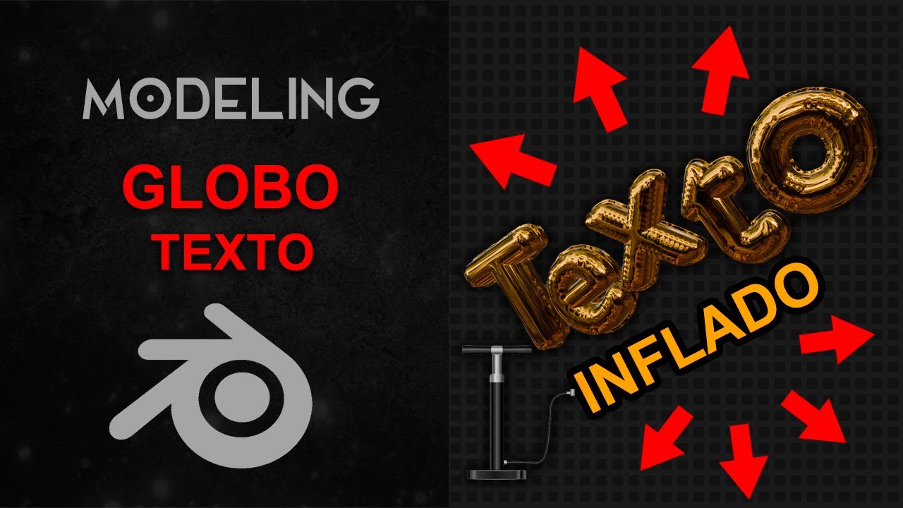 GLOBO DE TEXTO INFLADO | BLENDER MODELING