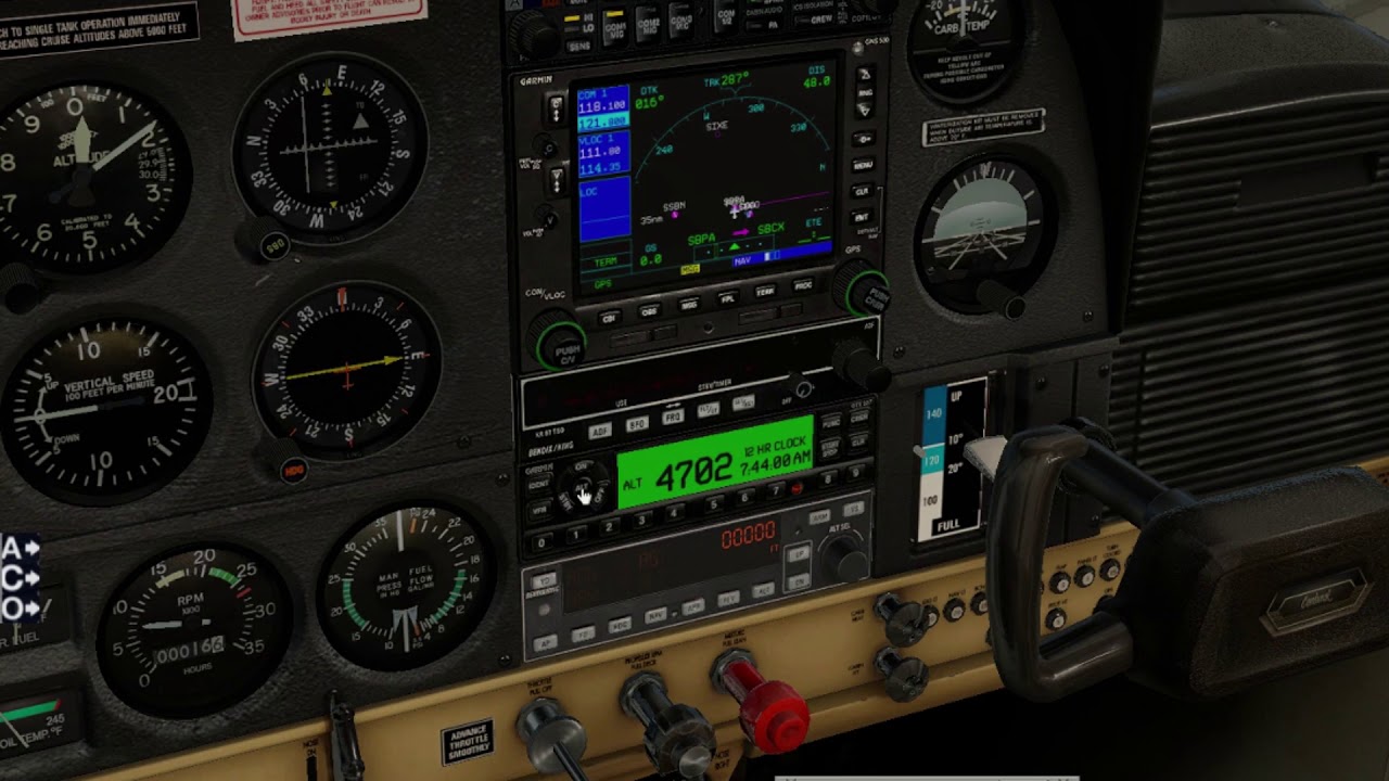 X-plane 11 Cessna 177 SBPA-SBCX