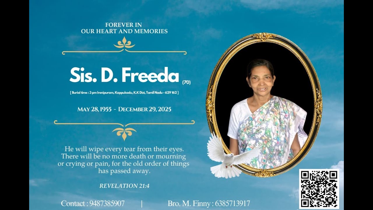FUNERAL SERVICE LIVE // FOREVER INOUR HEART AND MEMORIESSis. D. Freeda