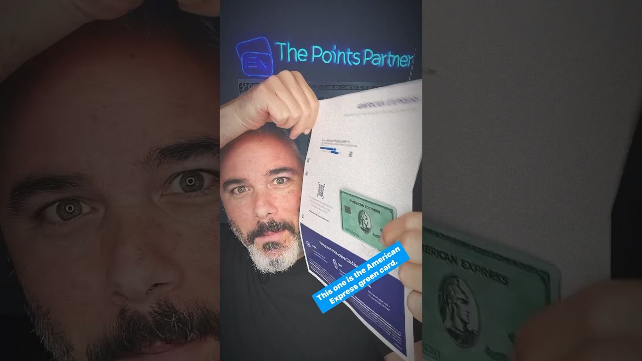 My 56th Credit Card 💳 has arrived !  This one is the amex green card