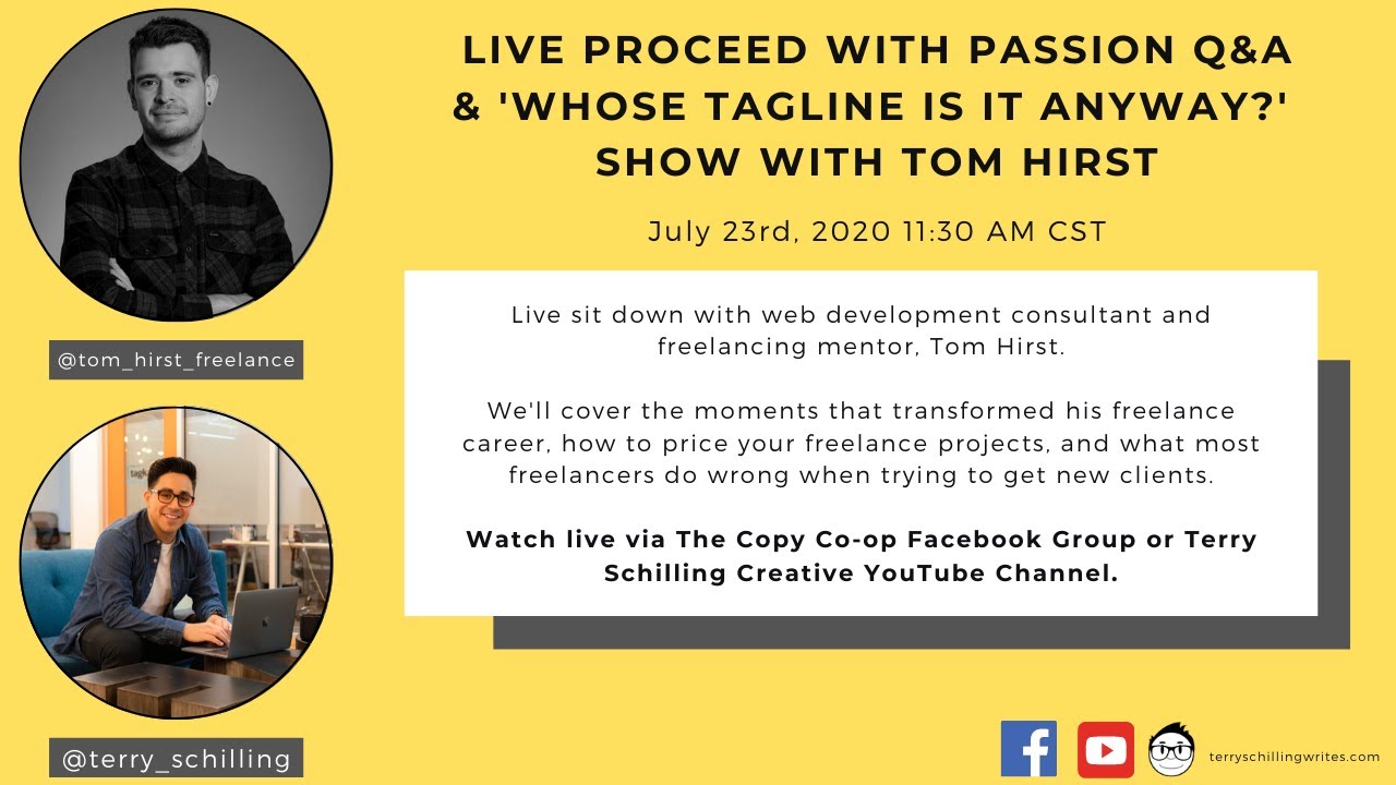 Proceed with Passion: Tom Hirst and Terry Schilling on Becoming a Better Freelancer