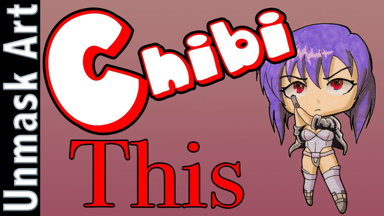 Chibi This | Drawing Major Motoko Kusanagi: Ghost in the Shell