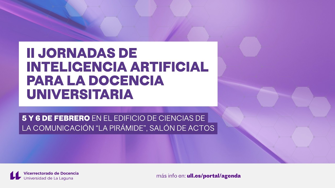 II Jornadas de IA en Docencia Universitaria: Apertura y 1ª conferencia: IA generativa en doc. univ.
