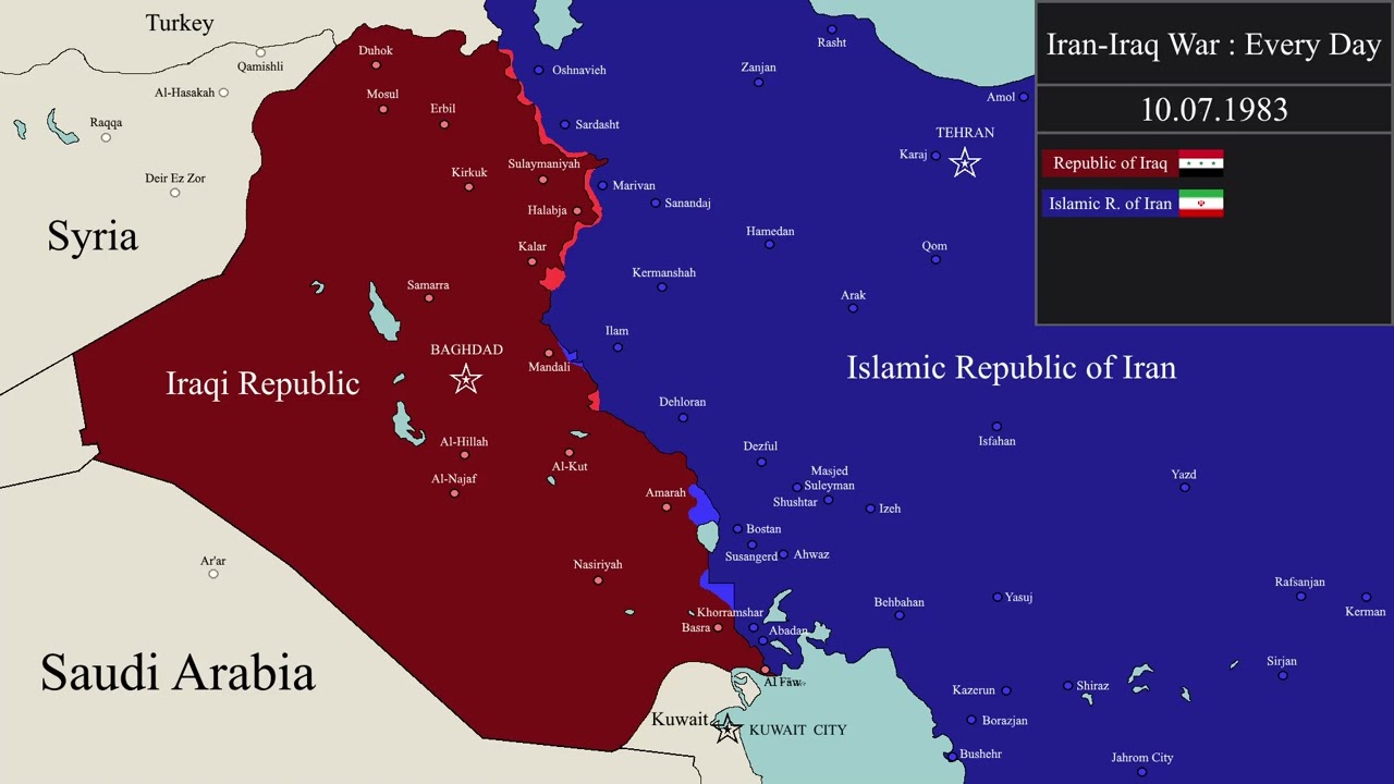 (1980-1988) Iran-Iraq War - Every Day